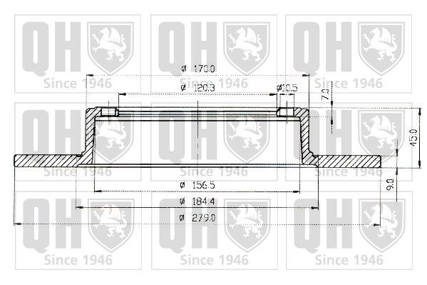 QUINTON HAZELL Тормозной диск BDC3200